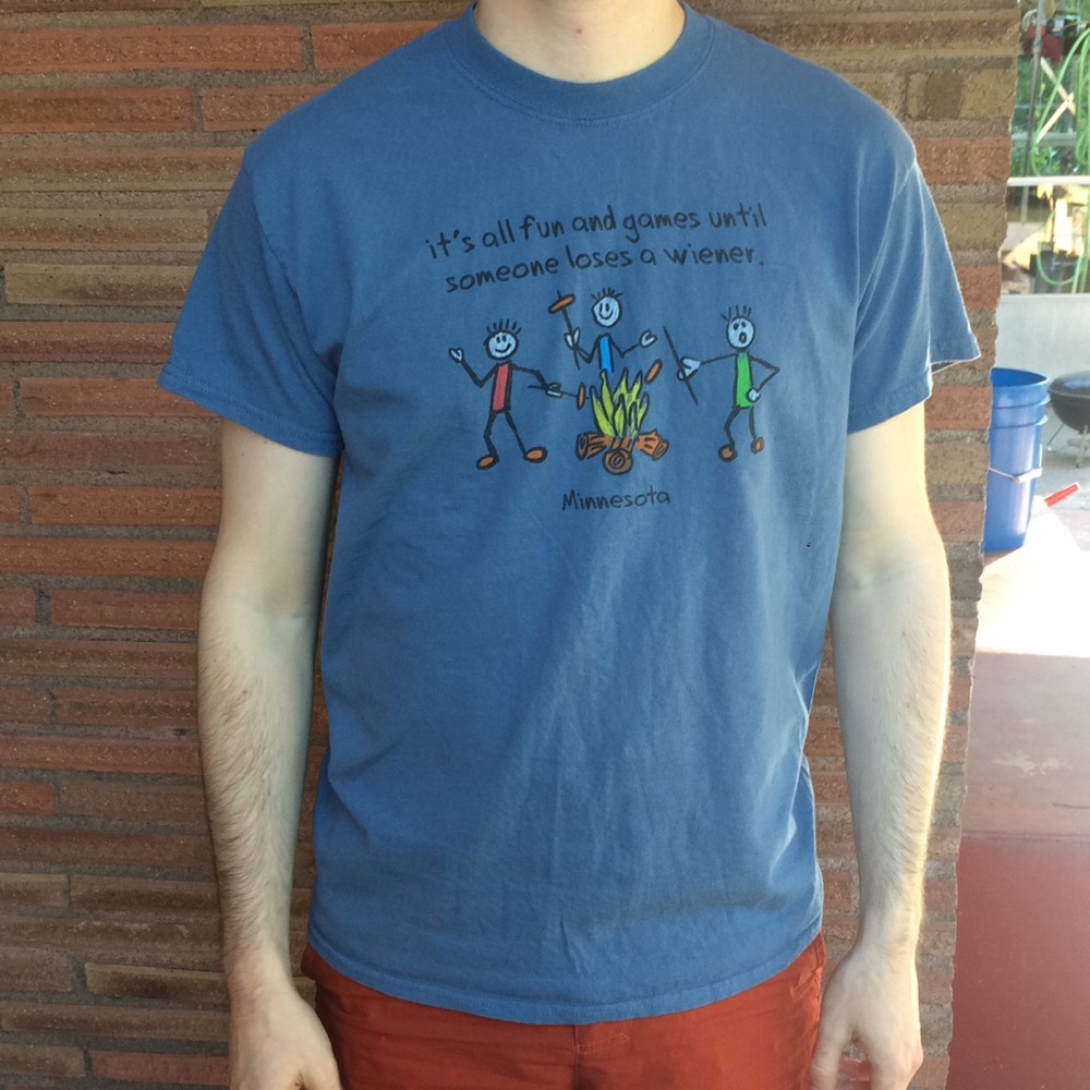 Funny Camping T-Shirt Sz M - Like new